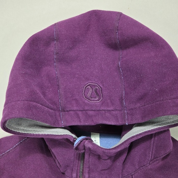 Lululemon Athletica Men's XL Purple Full Zip Hoodie Jacket Fleece Lined - Picture 6 of 10